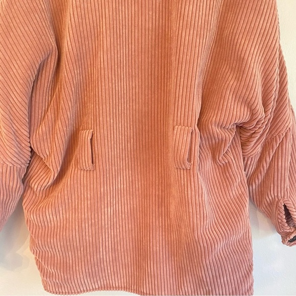 ba&sh Blush Corduroy Teddy Jacket plush pink size XS great condition - Picture 8 of 8